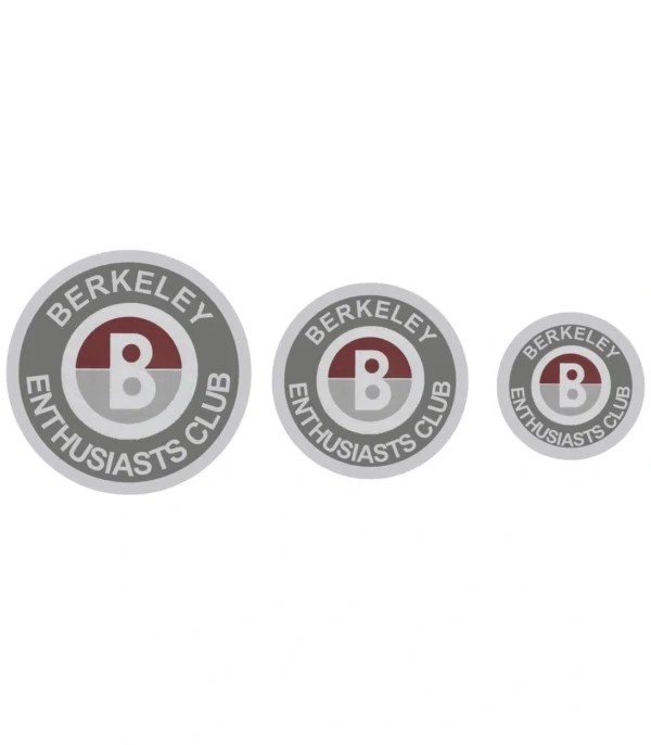 Berkeley Enthusiasts Stickers - £2.50 inc vat
